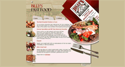 Desktop Screenshot of billysfastfood.com