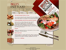 Tablet Screenshot of billysfastfood.com